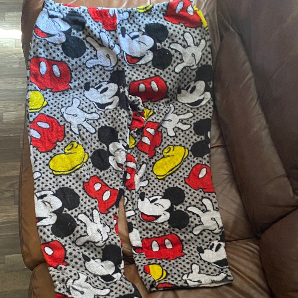 Disney Mickey Mouse Pajama Pants - Red, Yellow, Black, White